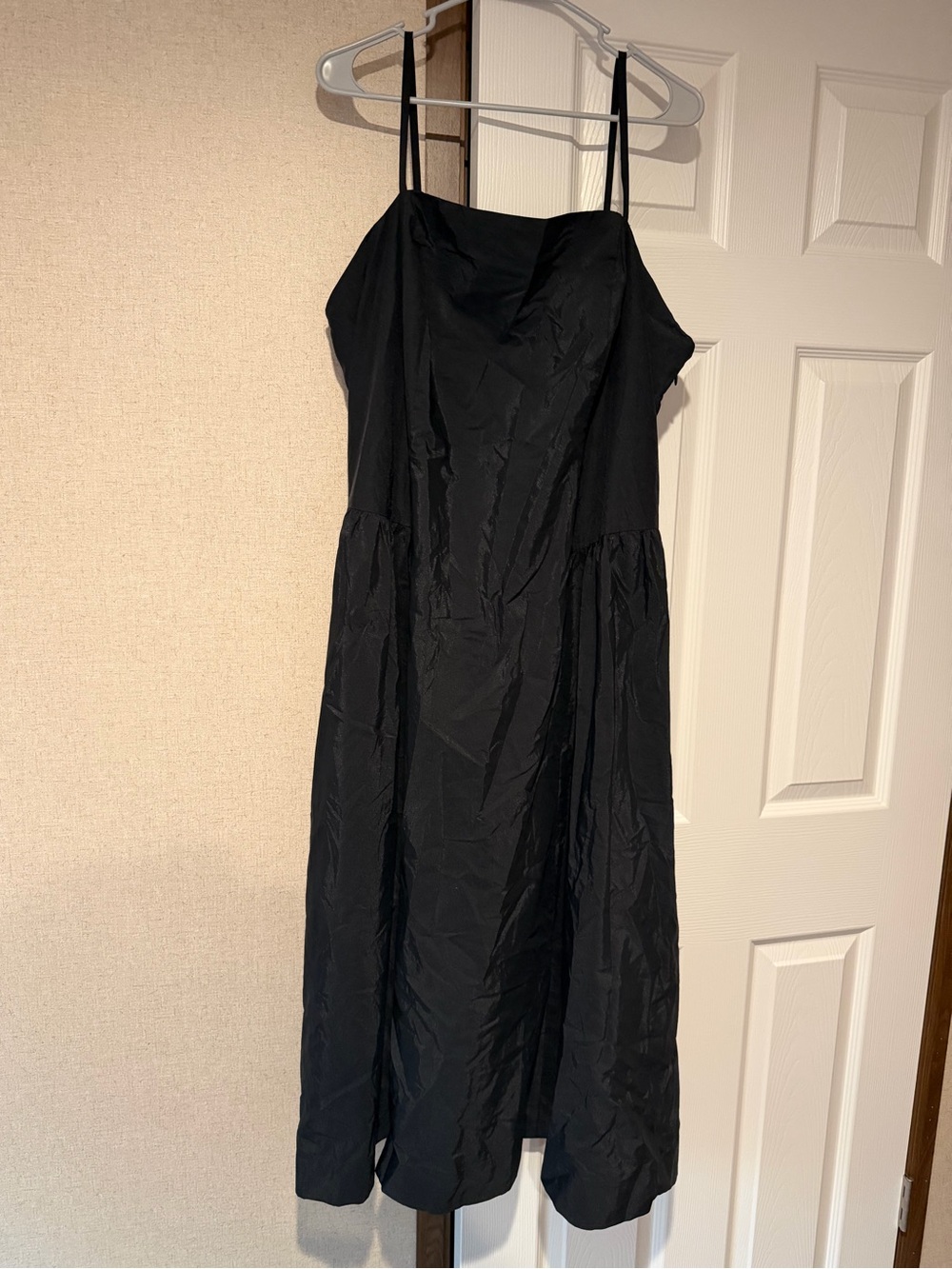 A New Day Classic‎ Black Spaghetti-Strap Midi Dress